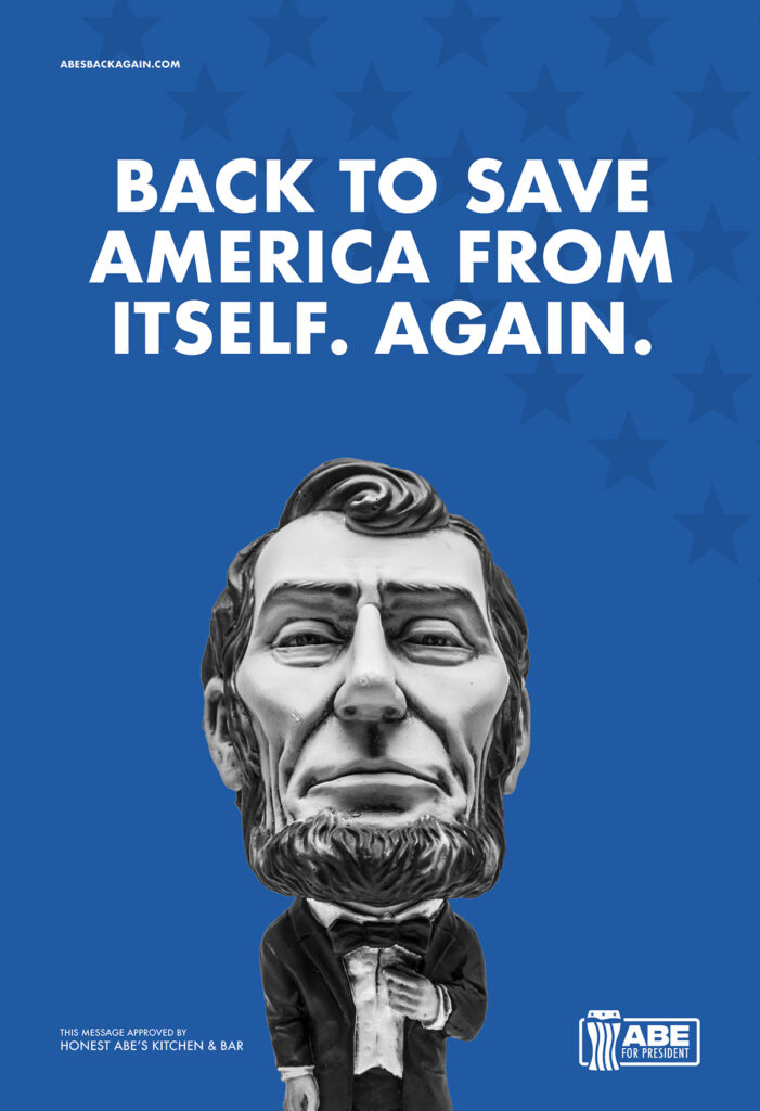 Back to save America from itself. Again.