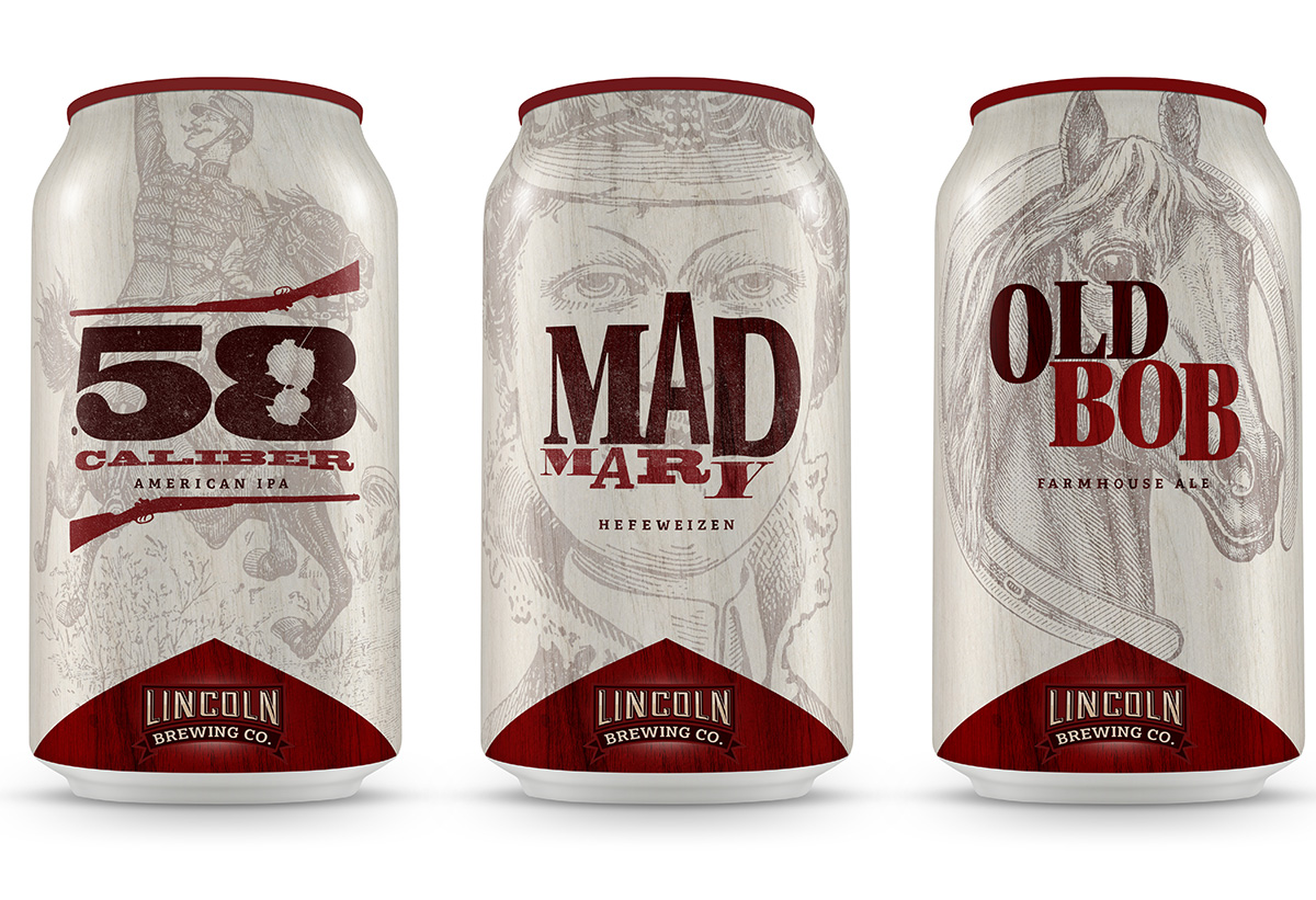 Beer Can Designs for Lincoln Brewing Co.