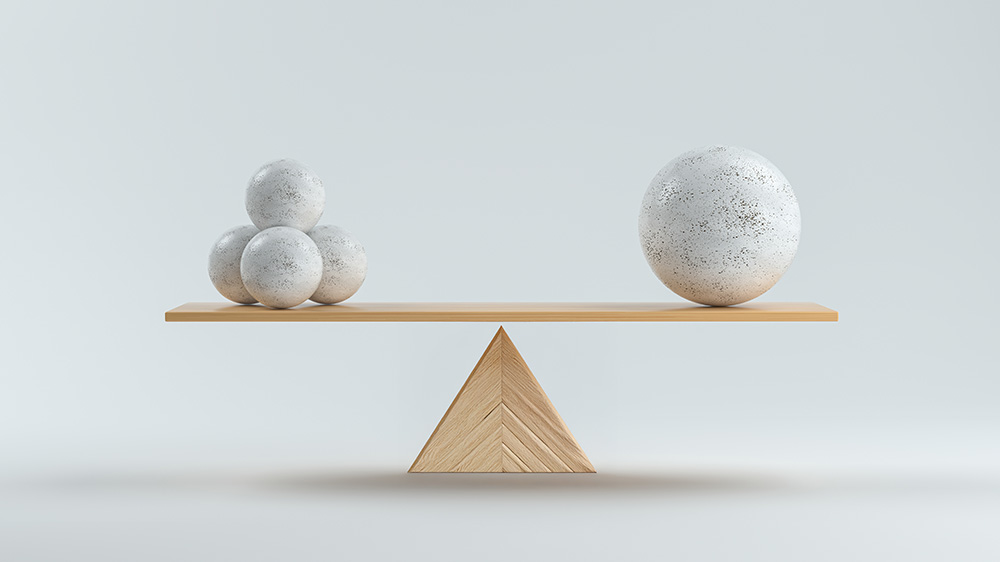 Image of balance regarding our strategy and consulting
